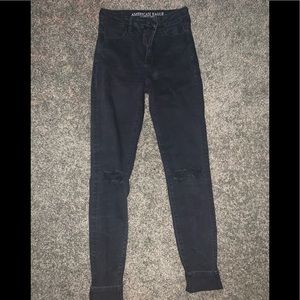 Black AE high rise Jegging